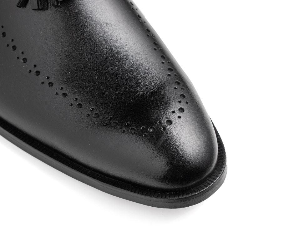 Black - Tussle Dot - Leatherhook - Cow - Leather - Shoes - casual - handmade - handcrafted - style - premium