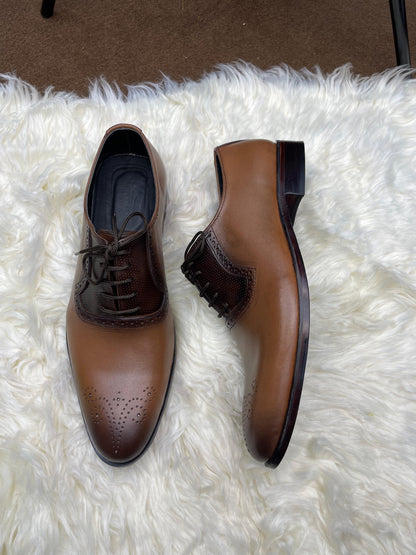 Brown - Classic Brogue toe Capped