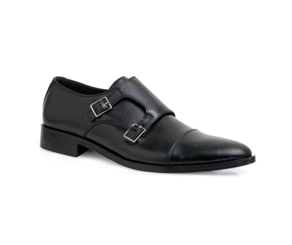 Leather Double Monk Strap - Leatherhook - Cow - Leather - Shoes- formal - casual - handmade - handcrafted